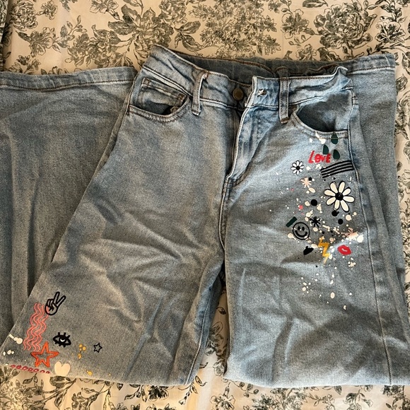 Cat & Jack Kids' Embroidered Gray Jeans - Picture 6 of 6